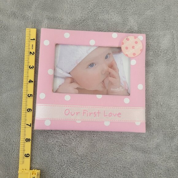 Mud Pie Baby Talk Picture Photo Frame Girl Cloth Covered 4 X 6 S96E - Picture 3 of 9